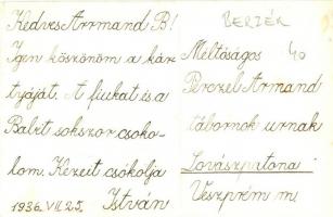 1936 Berzék, Perczel-kúria, kastély, photo (EK)