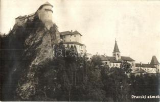Árvaváralja, Oravsky Zámok; vár / castle. Vyvozil photo (gyűrődések / creases)
