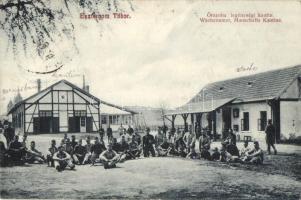 Esztergom-Tábor, Őrszoba, legénységi kantin, katonák csoportképe (EK)
