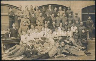 cca 1915 Magyar haditengerészek és katonák csoportképe