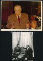 cca 1970-1980 Kádár János (1912-1989), 4 db fotó, 9x11 és 18x13 cm-es méretben