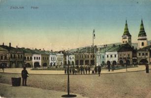 Zsolna, Zilina; Fő tér, Neumann Lipót és Weisz Félix üzlete / main square with shops (EK)