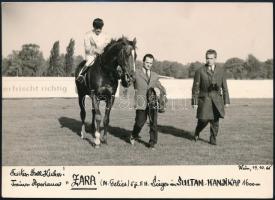 1965 Gelics Mihály, Aperianov Zakariás és Zara, feliratozott fotó, 12x17 cm