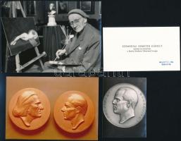 Szemerjai Demeter Károly szobrász és festőművészről és műveiről készült fotók + 1 db névjegykártya, ...