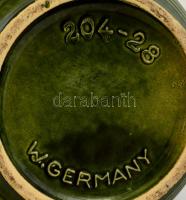 Rumtopf fedeles edény, mázas kerámia, jelzett, hibátlan,  m:32 cm