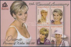 Diana hercegnő halálának 10. évfordulója kisív, Princess Diana mini sheet