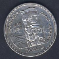 Kanada 1958. 1$ Ag "Brit Kolumbia" T:2