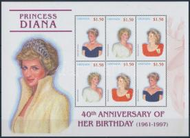 Princess Diana's birth anniversary mini sheet, Diana hercegnő születésének 40. évfordulója kisív