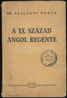 Dr. Szilágyi Ágota: A XX. század angol regénye. Bp., é.n., Magyar Szépirodalmat Pártolók Egyesülete. Kiadói papírkötés, volt könyvtári példány. Felvágatlan példány.