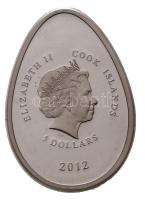 Cook-szigetek 2012. 5$ Ag "Birodalmi tojások - Toboz" tanúsítvánnyal T:PP
Cook Island 201...