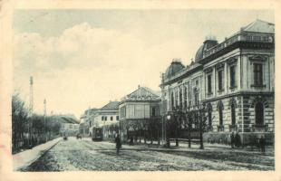 Újvidék, Novi Sad; utcakép villamossal / street view with tram (EK)