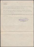 1939 Br. Nyáry László névjegye, hátulján kézzel írt soraival + Nyáry Rositával kapcsolatos iratok