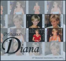 2012 Diana hercegnő halálának 15. évfordulója kisív Mi 5018-5021