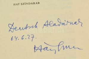 Háy Gyula: Királydrámák. Hat színdarab. Bp.,1964, Szépirodalmi. Kiadói egészvászon-kötés. A szerző á...