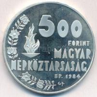 1984. 500Ft Ag "Nyári Olimpiai Játékok - Los Angeles" T:1-(PP)
Adamo EM79