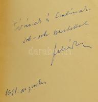 Fehér Klára: Négyen meg a béka. Bp., 1961, Móra. Kiadói félvászon-kötés. A szerző által dedikált