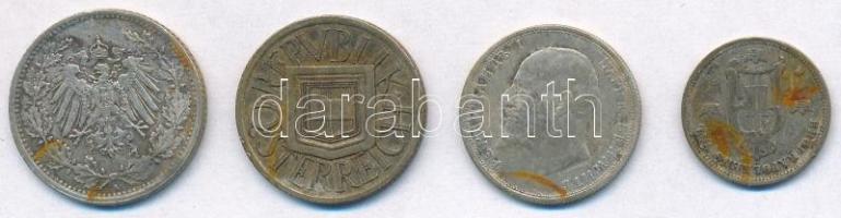Vegyes: Ausztria 1925. 1/2Sch Ag + Bulgária 1912. 50s Ag + Német Birodalom 1913A 1/2M Ag + Svédorszá...