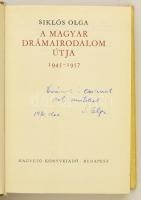 Siklós Olga: A magyar drámairodalom útja. 1945-1957. Elvek és Utak. Bp.,1970, Magvető. Kiadói egészv...