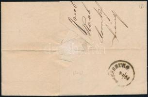 5kr II on cover "RAAV" - ,,PRESSBURG" Sign:  Ferchenbauer 5kr (II.) levélen  ,,RAAV&q...