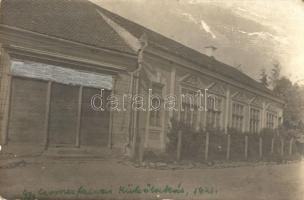 1921 Gyergyócsomafalva, Ciumani; külső lakás, utcakép / street view with house, photo