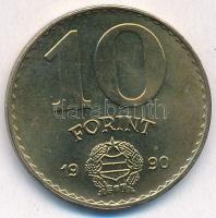 1990. 10Ft Cu-Ni "MAGYAR KÖZTRÁSASÁG" körirattal, de Kádár címerrel, kiadatlan forgalmi so...