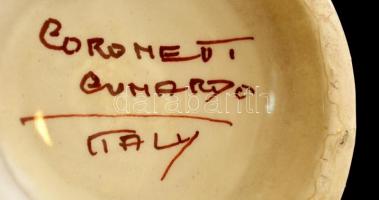 Olasz jelzett kiöntő, kézzel festett, hibátlan, m: 22 cm