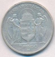 1930. 5P Ag "Horthy jobbra" T:2- kis ü.
Adamo P8