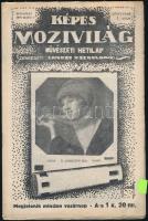 1919 Képes Mozivilág művészeti hetilap I. évfolyamának 1. száma, benne a fővárosi mozik teljes műsorával, jó állapotban, 31p