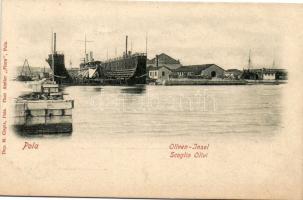 Pola Military port Olive island