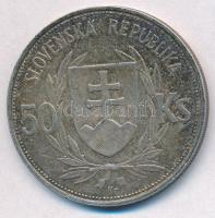 Szlovákia 1944. 50K Ag "Függetlenség 5. évfordulója" T:2,2-
Slovakia 1944. 50 Korun Ag &q...