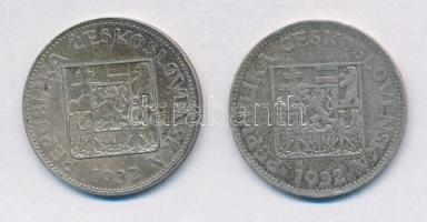 Csehszlovákia 1932. 10K Ag (2x) T:2,2-
Czechoslovakia 1932. 10 Korun Ag (2x) C:XF,VF
Krause KM#15