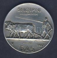 Albánia 1927. 5Fr "Prova" (Próba) hamis?! T:1