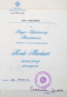 Vegyes papírrégiség tétel, 16 db, közte többségében okmányok, néhány újságkivágás, 3 Budapest címer