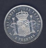 Spanyolország 1888.(88) MP-M 5P Ag T:2+