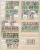 1858-1866 Magyar okmánybélyeg összeállítás fogazat és vízjel szerint berakólapon