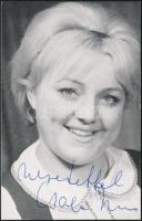 Csala Zsuzsa (1933-2014) Jászai Mari-díjas magyar színművésznő aláírt képe 9x14 cm