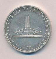 1996. "A Honfoglalás 1100. évfordulója" jelzett Ag emlékérem, peremén sorszám (92,9g/0.925...