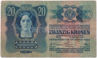 1913. 20K hamis felülbélygzéssel (fake overprint) T:III,III-