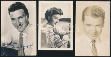 4 db angol és amerikai színész aláírt fotója / Autograph signed photos of British and American actor...