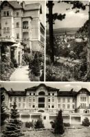 Budakeszi - 5 db MODERN képeslap; Fodor József gyógyintézet, tanácsháza, gyógyszertár, MÁV szanatóri...