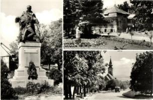 Budakeszi - 5 db MODERN képeslap; Fodor József gyógyintézet, tanácsháza, gyógyszertár, MÁV szanatóri...