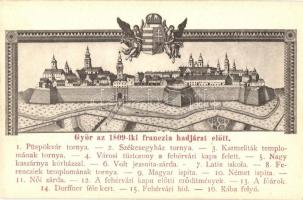 Győr, az 1809-i francia hadjárat előtt, címer