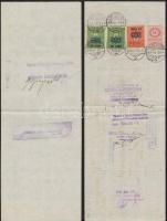 1941 Váltók Simontornya, Esztergom, Marcali, Miskolc. 15,20,48,72f, 1p20f