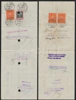 1941 Váltók Simontornya, Budapest 15,20,48,72f, 1p20f