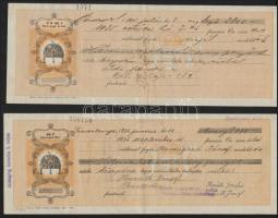 1941 Váltók Simontornya, Budapest 15,20,48,72f, 1p20f