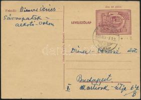 Diener Dénes (1889-1956) festő, grafikus saját kézzel írt levelezőlapja feleségének