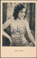 Martha Eggerth (1912-2013) magyar származású színésznő, Jan Kiepura férje aláírt képeslap / Autograph signed photo