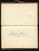 Autogram gyűjtemény az 1920-as évekből, 32 aláírással (pl. Blaha Lujza, Rákosi Szidi, Latabár Kálmán...