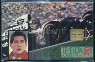 1995 In memoriam Ayrton Senna 20 egységes bontatlan telefonkártya, sorszámozott