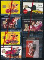 1997 7 db különböző Coca Cola bontatlan telefonkártya